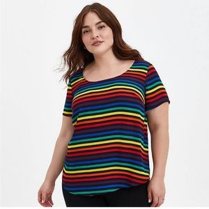 Women’s Torrid Abbey Georgette Button back blouse  size 1 NWT